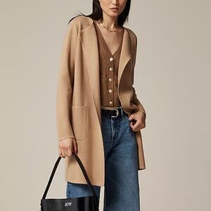 Juliette collarless sweater-blazer